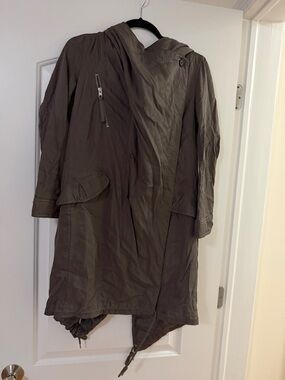 AllSaints Taupe Lined Jacket with Black Label